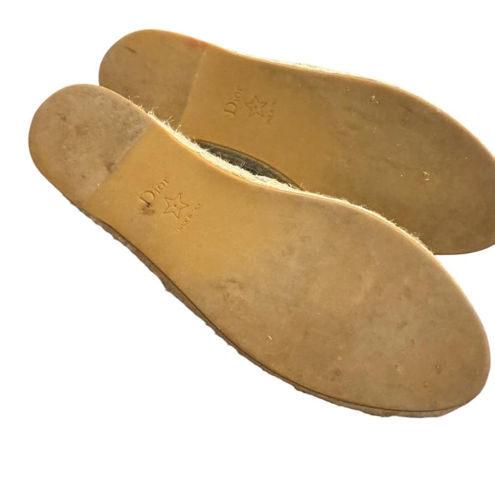 Dior- Christian Dior Cream and Gray Espadrilles Sz 38 (8) - Picture 8 of 10